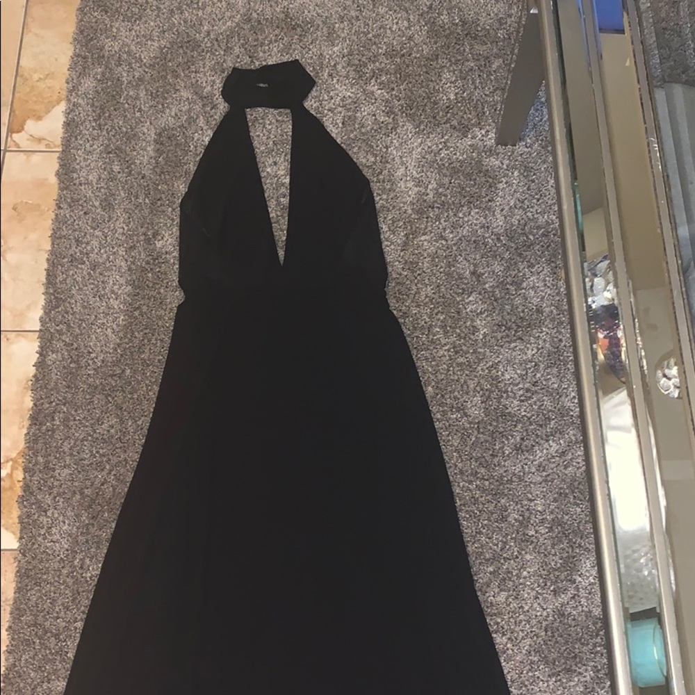 Black maxi dress